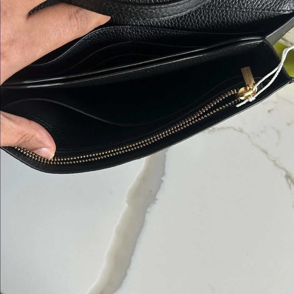 Tory Burch McGraw Pebble Leather Wallet Crossbody Clutch ~NWT~